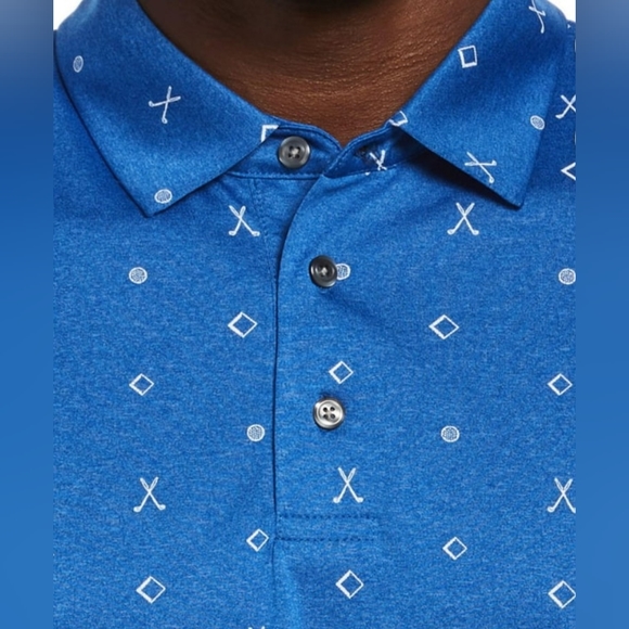 PGA Tour Men’s Polo Golf Performance 3 Button Size XXL EUC! - Picture 2 of 5